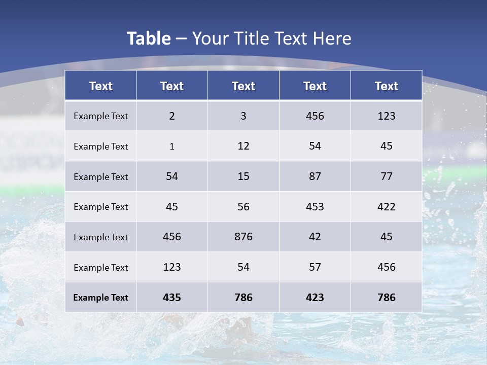 Serbia Ball Polo PowerPoint Template