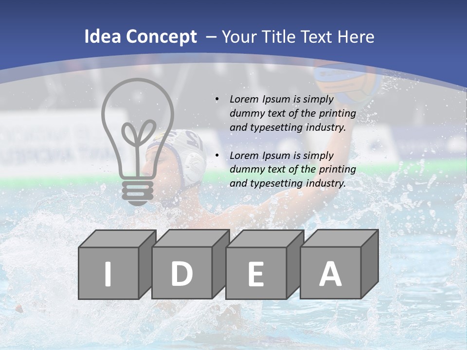 Serbia Ball Polo PowerPoint Template