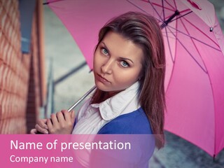 Alone Rainy Day Calm PowerPoint Template