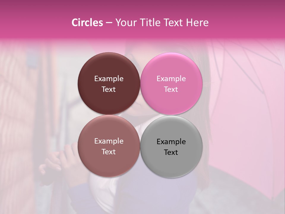 Alone Rainy Day Calm PowerPoint Template