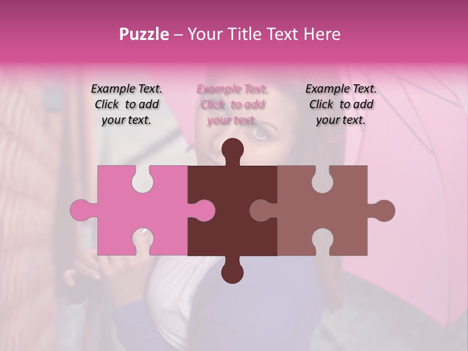 Alone Rainy Day Calm PowerPoint Template