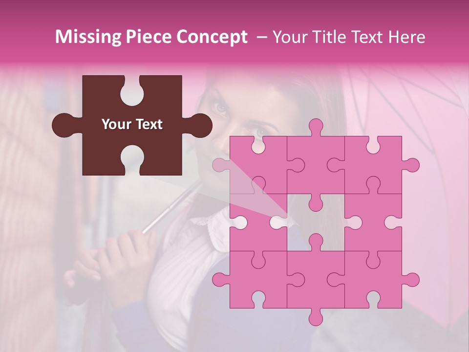 Alone Rainy Day Calm PowerPoint Template