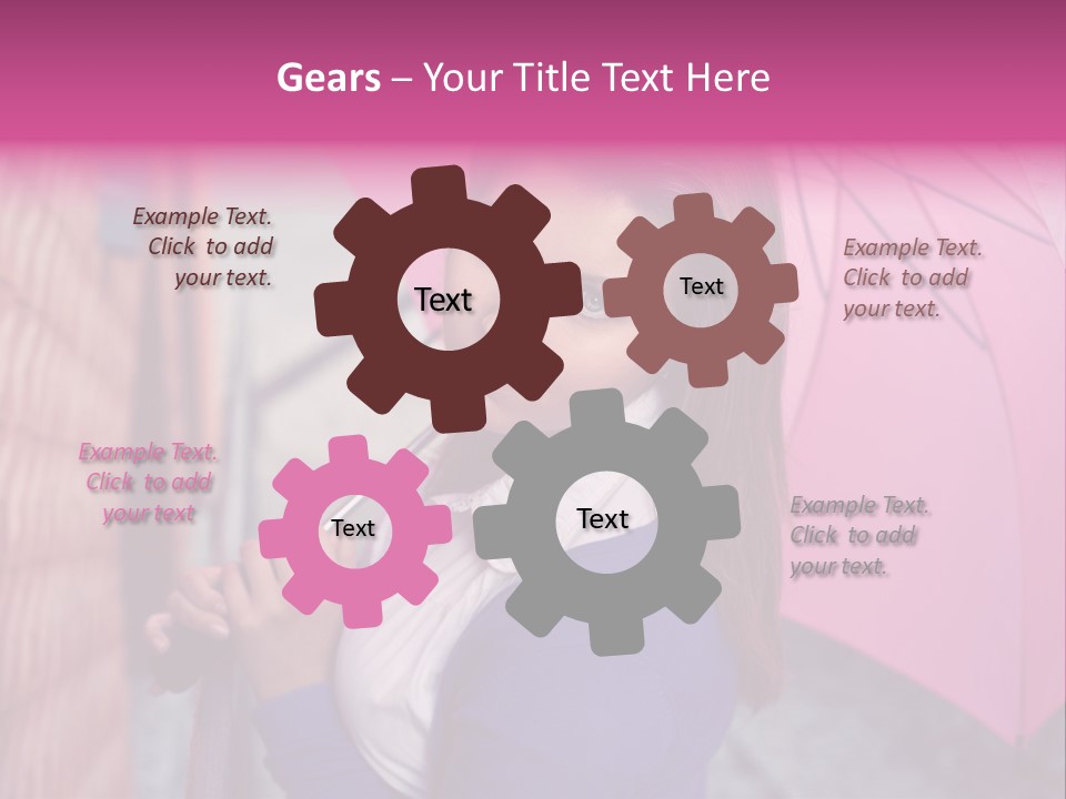 Alone Rainy Day Calm PowerPoint Template