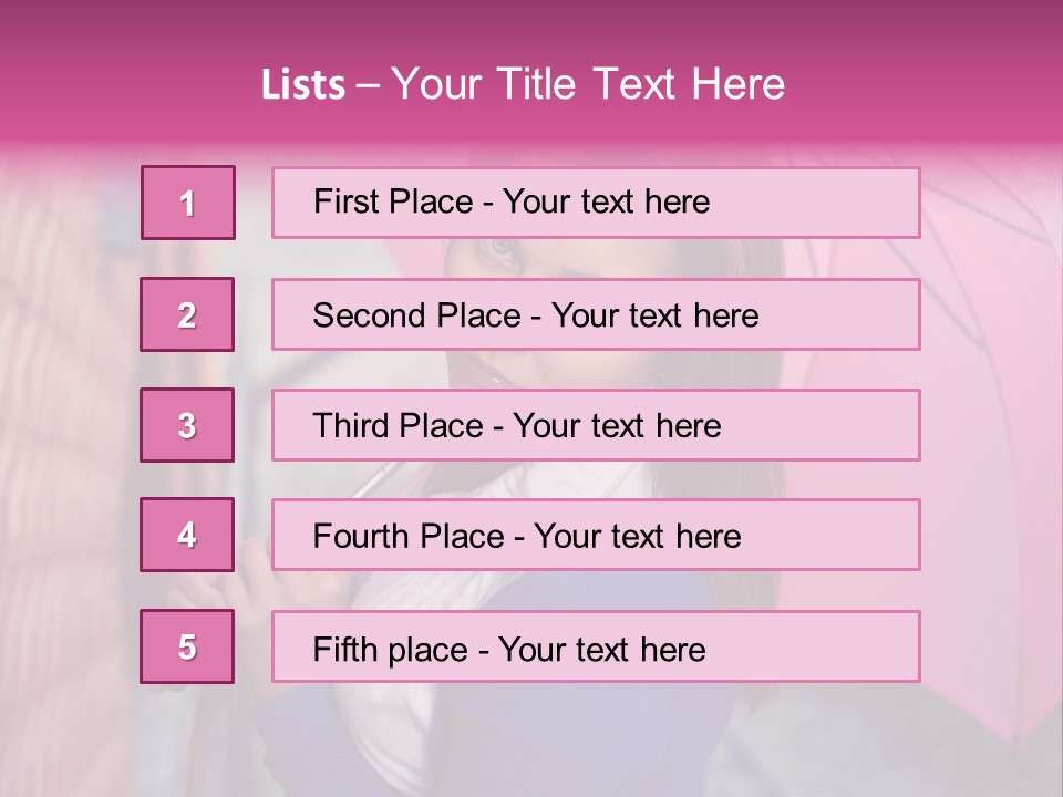 Alone Rainy Day Calm PowerPoint Template