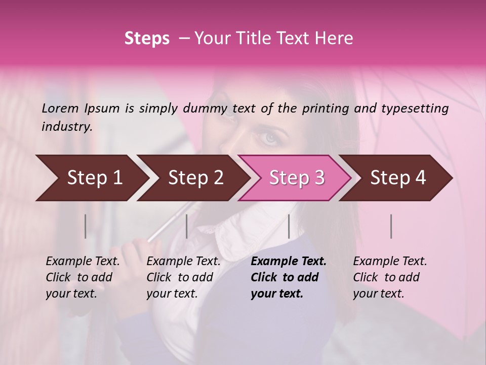 Alone Rainy Day Calm PowerPoint Template