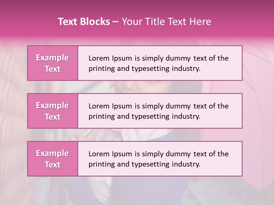 Alone Rainy Day Calm PowerPoint Template