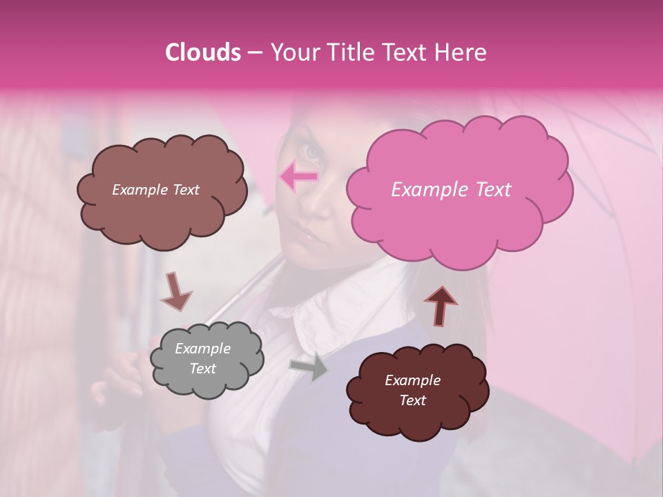 Alone Rainy Day Calm PowerPoint Template