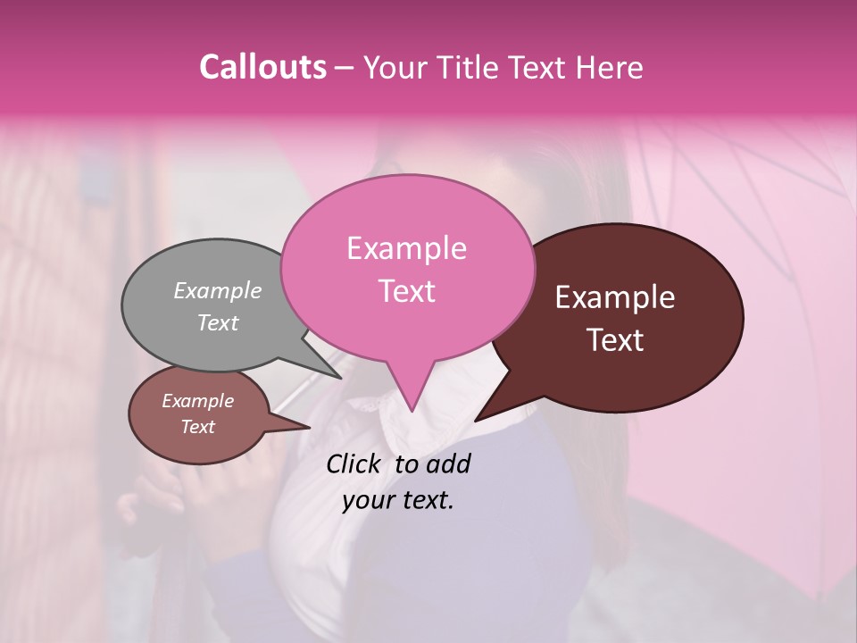 Alone Rainy Day Calm PowerPoint Template