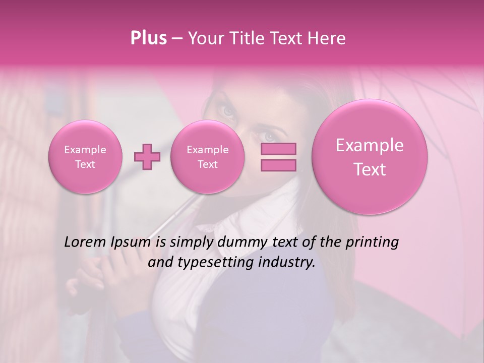 Alone Rainy Day Calm PowerPoint Template