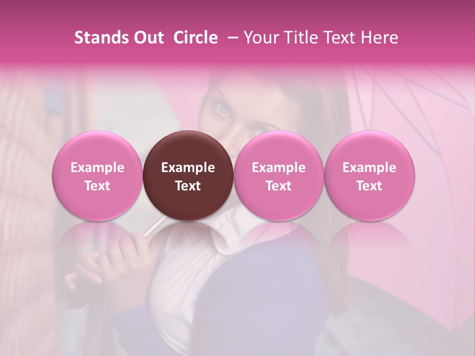 Alone Rainy Day Calm PowerPoint Template