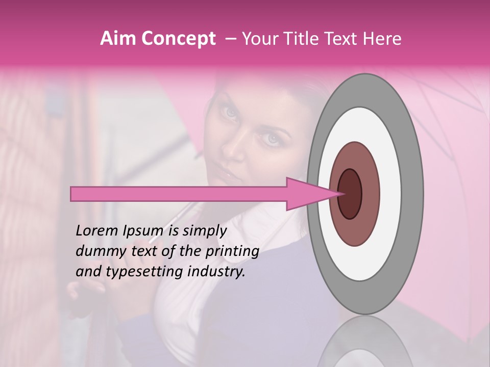 Alone Rainy Day Calm PowerPoint Template