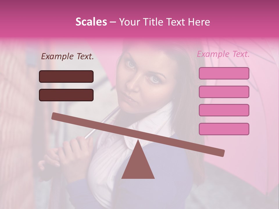 Alone Rainy Day Calm PowerPoint Template