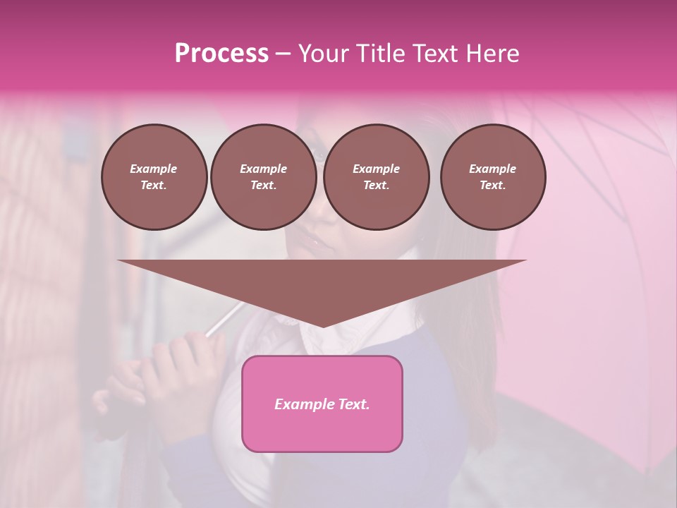 Alone Rainy Day Calm PowerPoint Template