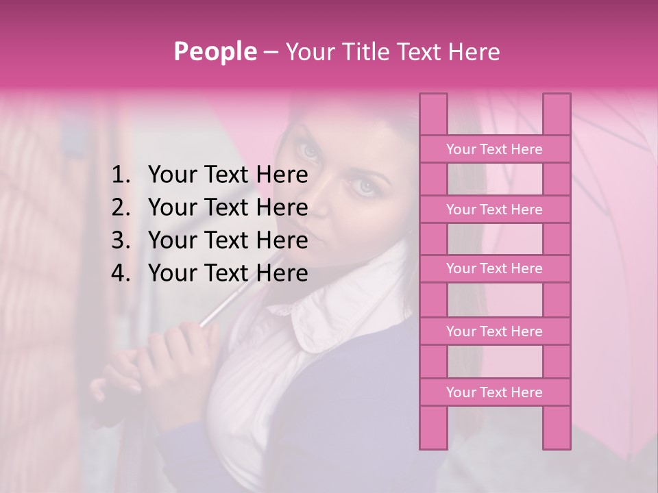 Alone Rainy Day Calm PowerPoint Template