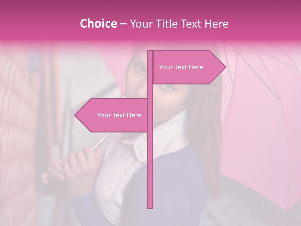 Alone Rainy Day Calm PowerPoint Template