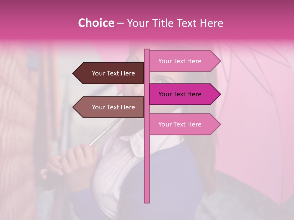 Alone Rainy Day Calm PowerPoint Template