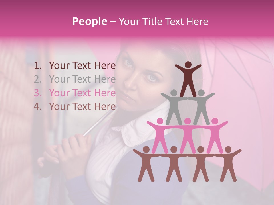 Alone Rainy Day Calm PowerPoint Template