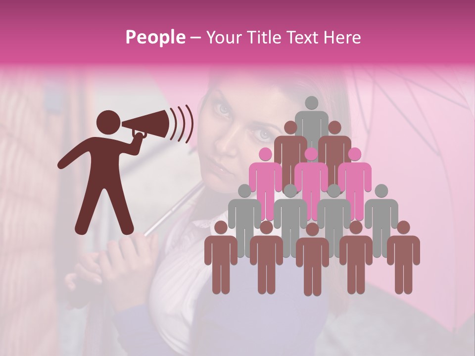 Alone Rainy Day Calm PowerPoint Template