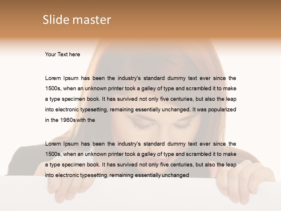 Adverti E Happy Empty PowerPoint Template