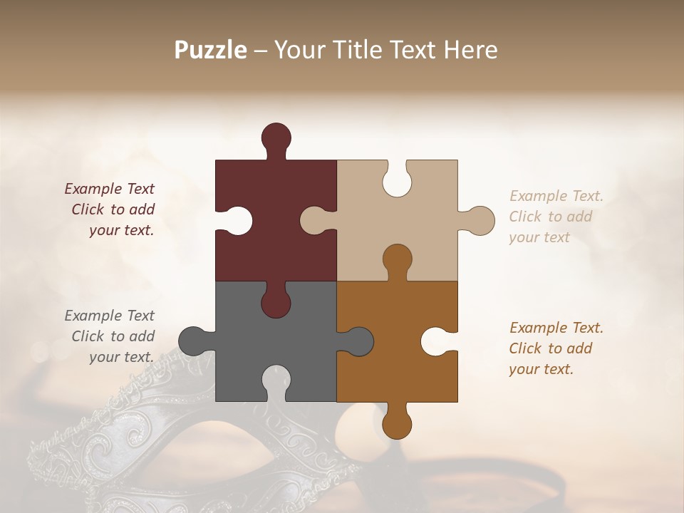 Traditional New Year's Eve Venetian PowerPoint Template