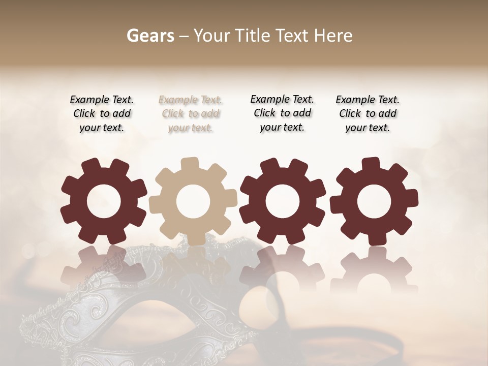 Traditional New Year's Eve Venetian PowerPoint Template