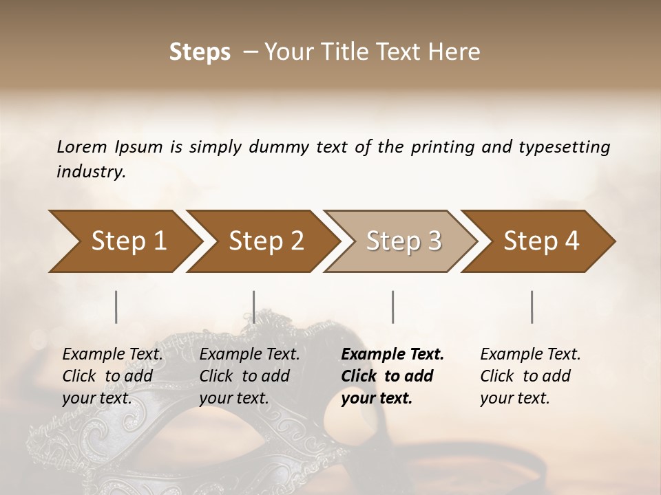 Traditional New Year's Eve Venetian PowerPoint Template