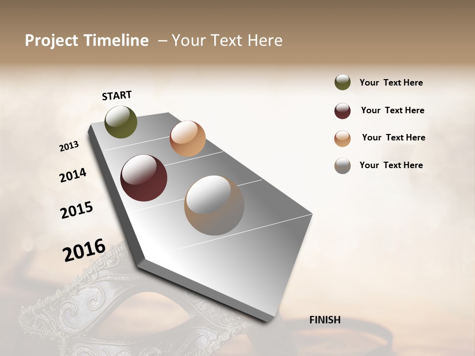 Traditional New Year's Eve Venetian PowerPoint Template