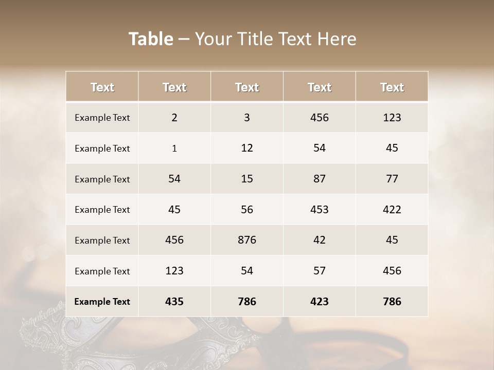 Traditional New Year's Eve Venetian PowerPoint Template