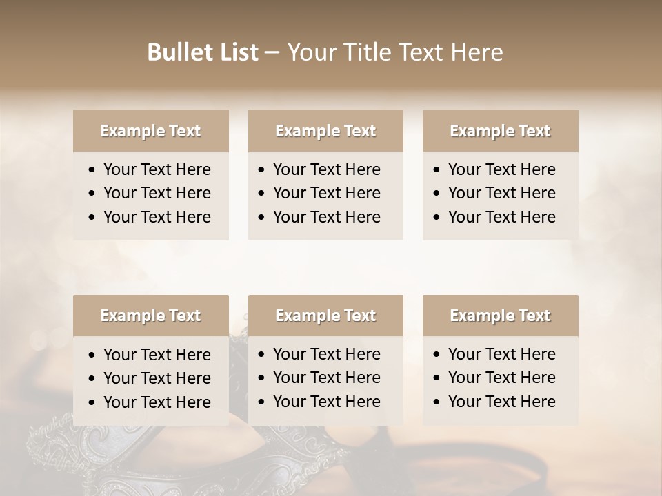 Traditional New Year's Eve Venetian PowerPoint Template