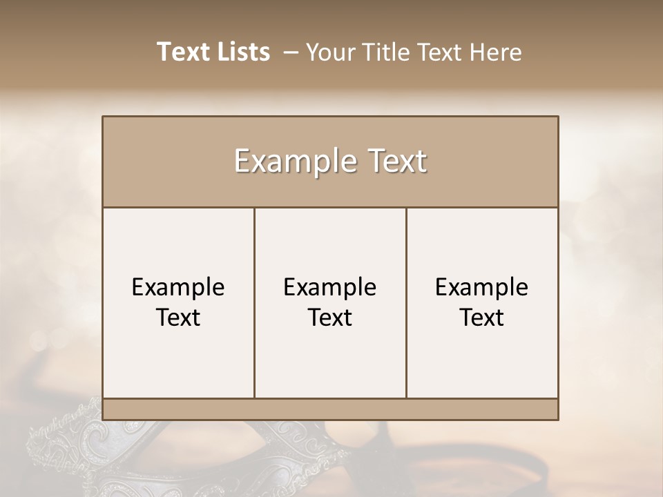Traditional New Year's Eve Venetian PowerPoint Template