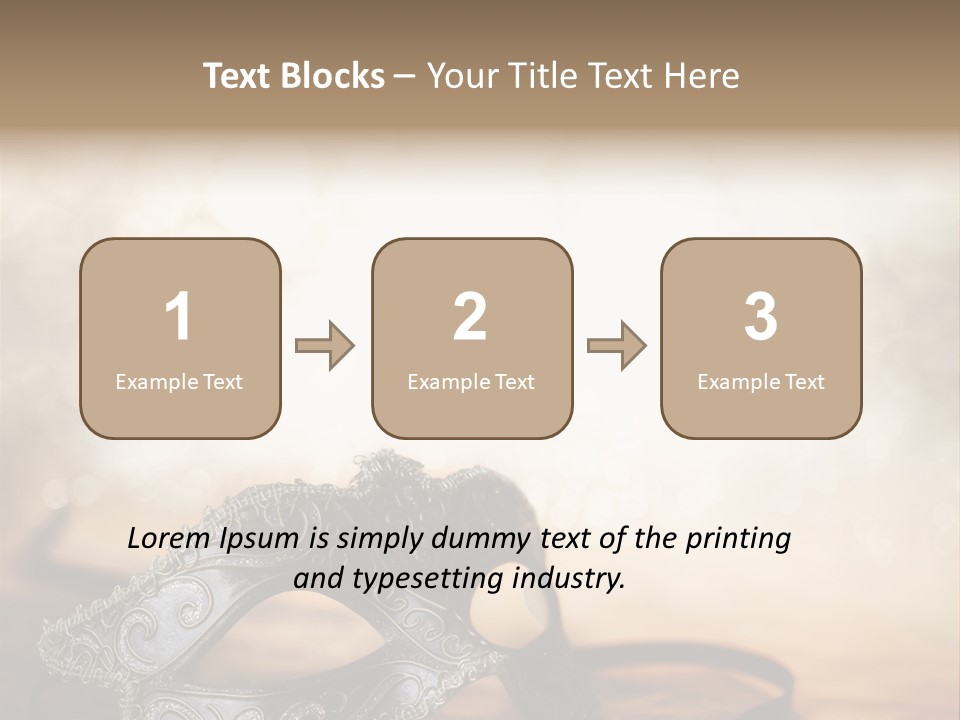 Traditional New Year's Eve Venetian PowerPoint Template