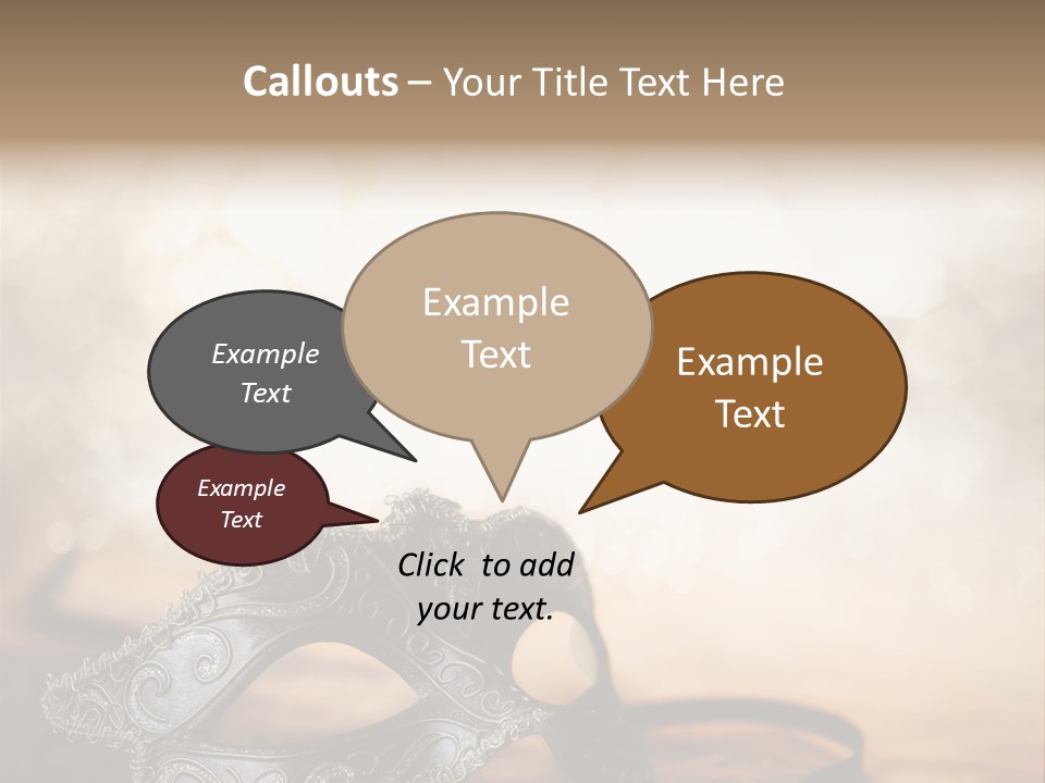 Traditional New Year's Eve Venetian PowerPoint Template