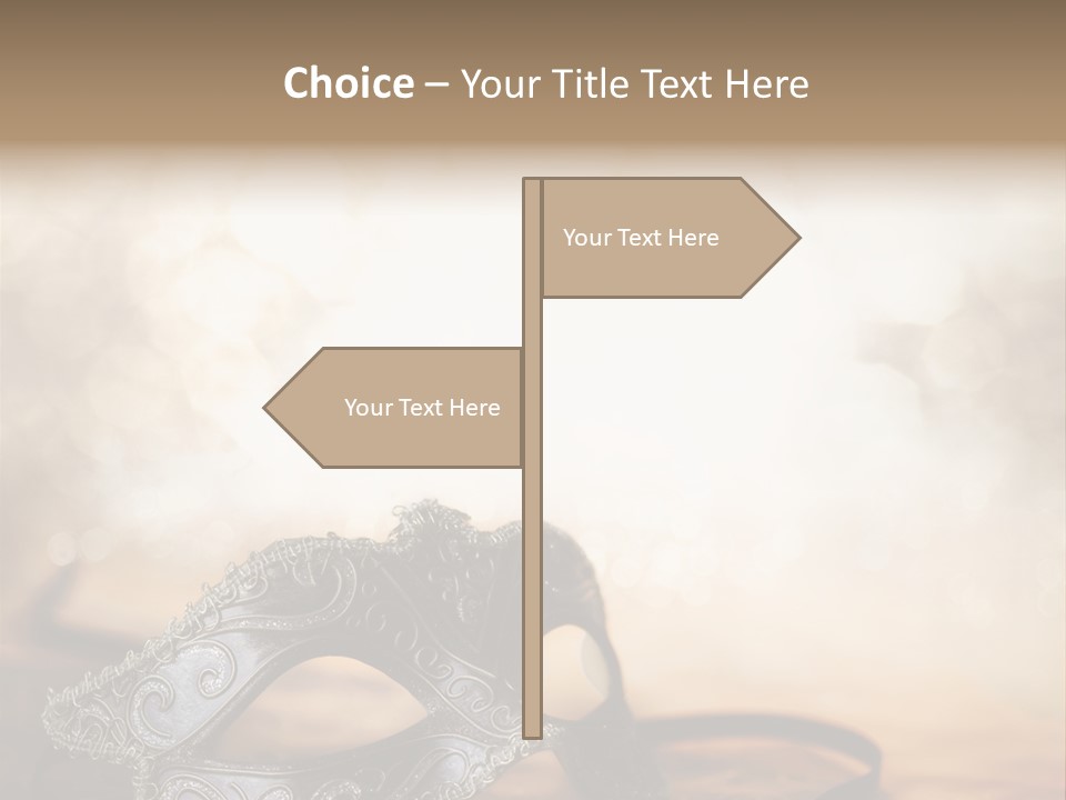 Traditional New Year's Eve Venetian PowerPoint Template