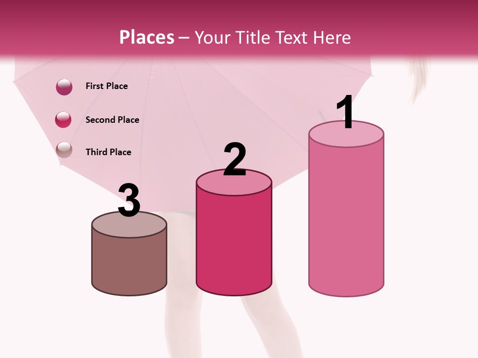 Cute Heels Umbrella PowerPoint Template