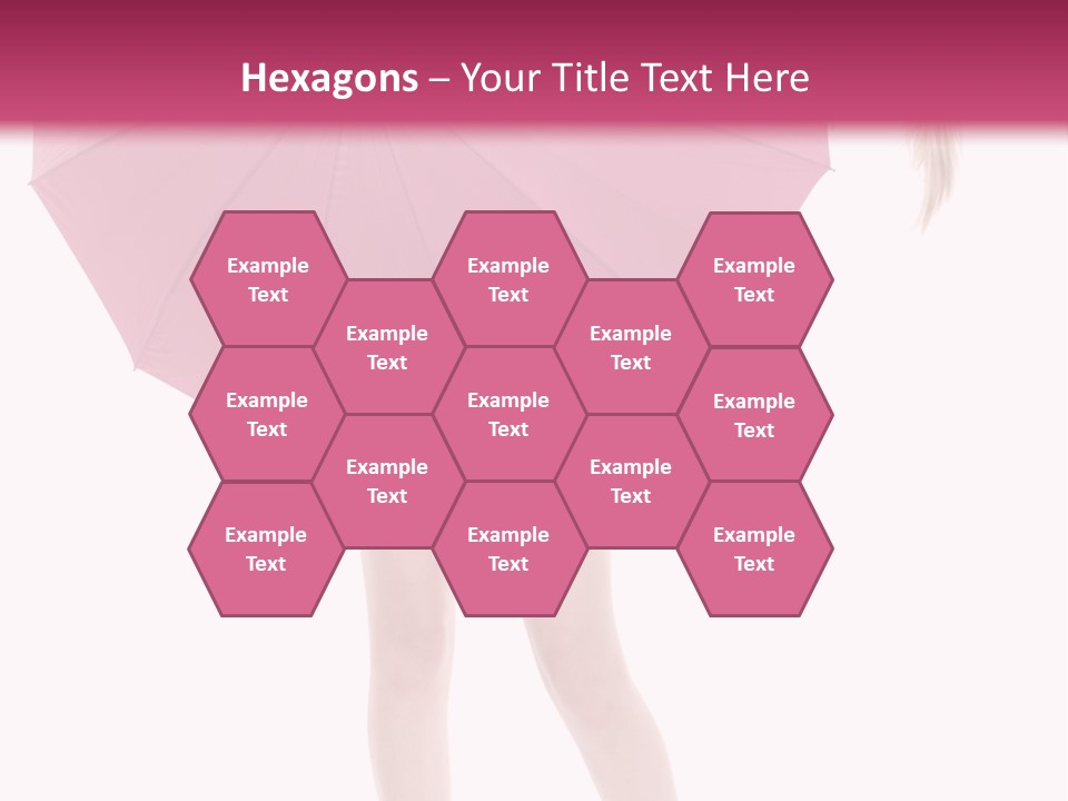Cute Heels Umbrella PowerPoint Template
