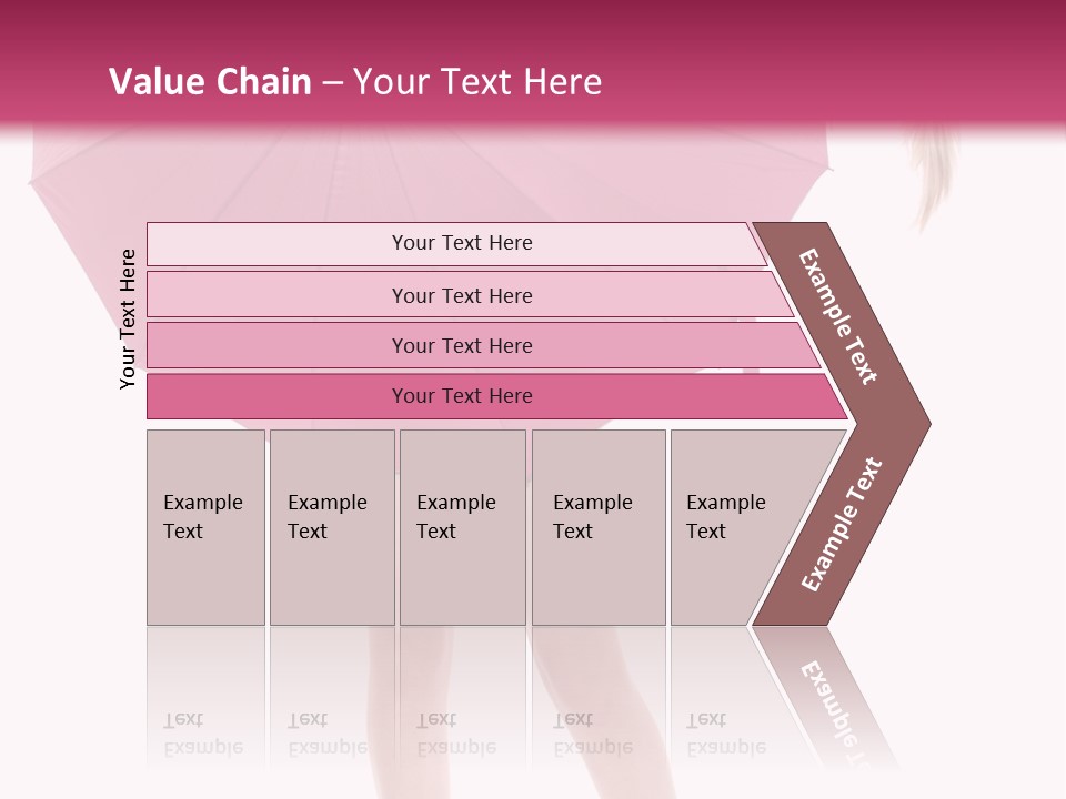 Cute Heels Umbrella PowerPoint Template