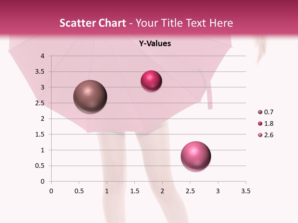 Cute Heels Umbrella PowerPoint Template