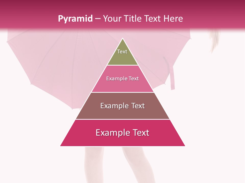 Cute Heels Umbrella PowerPoint Template