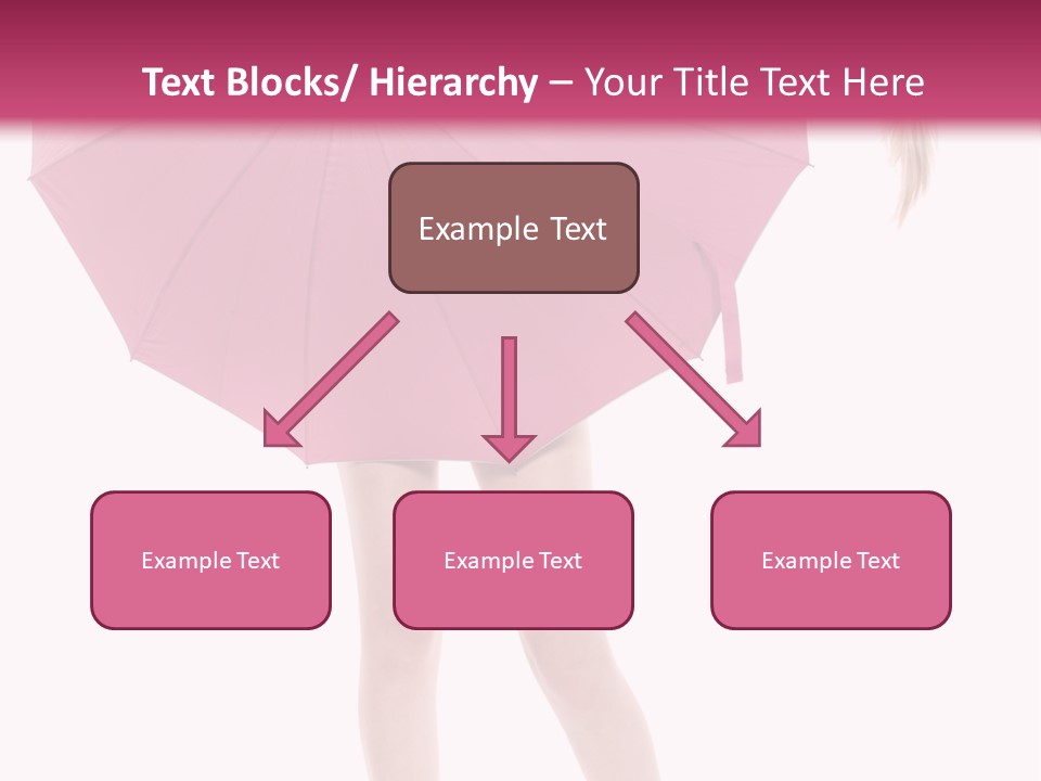 Cute Heels Umbrella PowerPoint Template