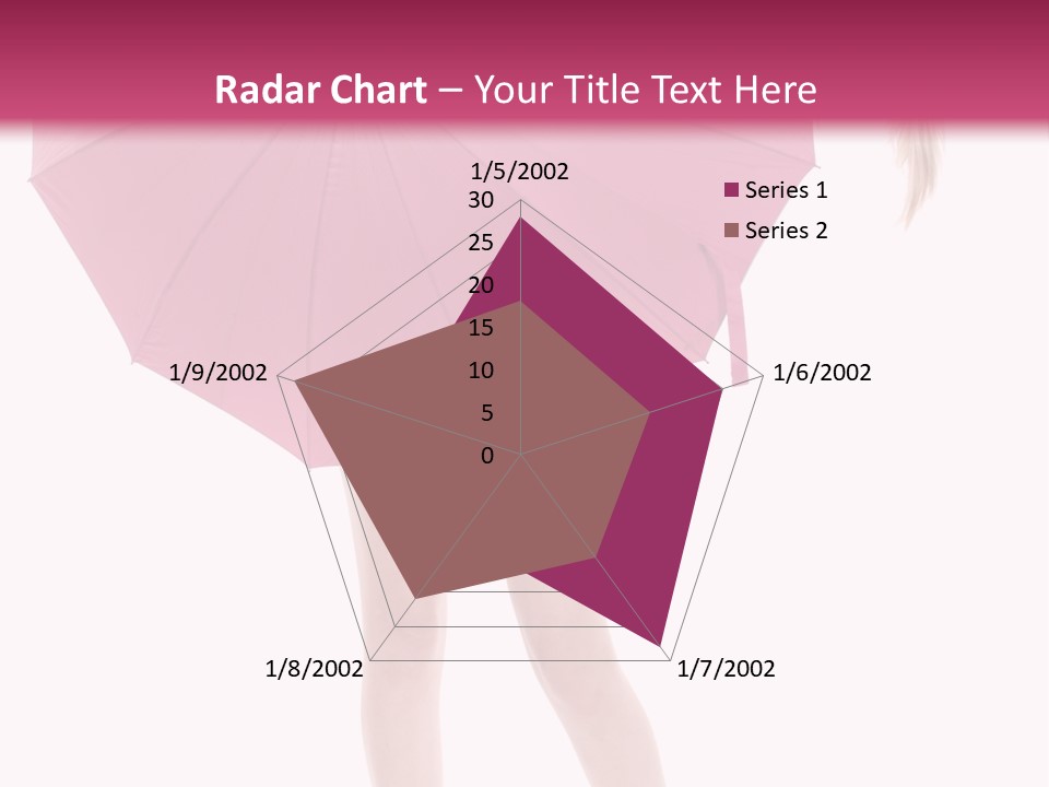 Cute Heels Umbrella PowerPoint Template