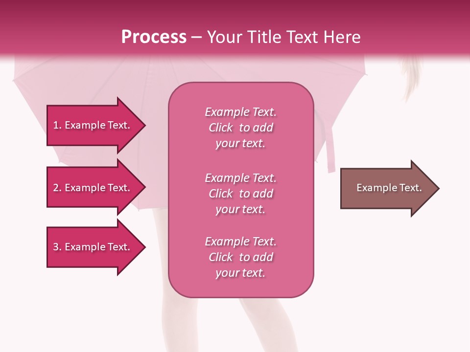 Cute Heels Umbrella PowerPoint Template