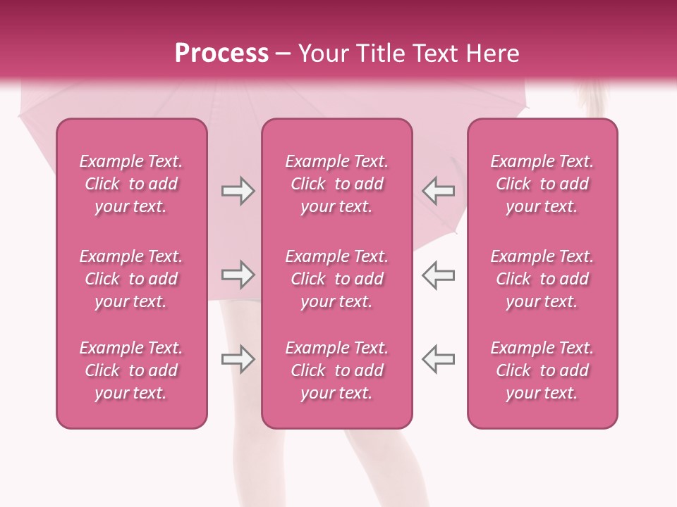 Cute Heels Umbrella PowerPoint Template