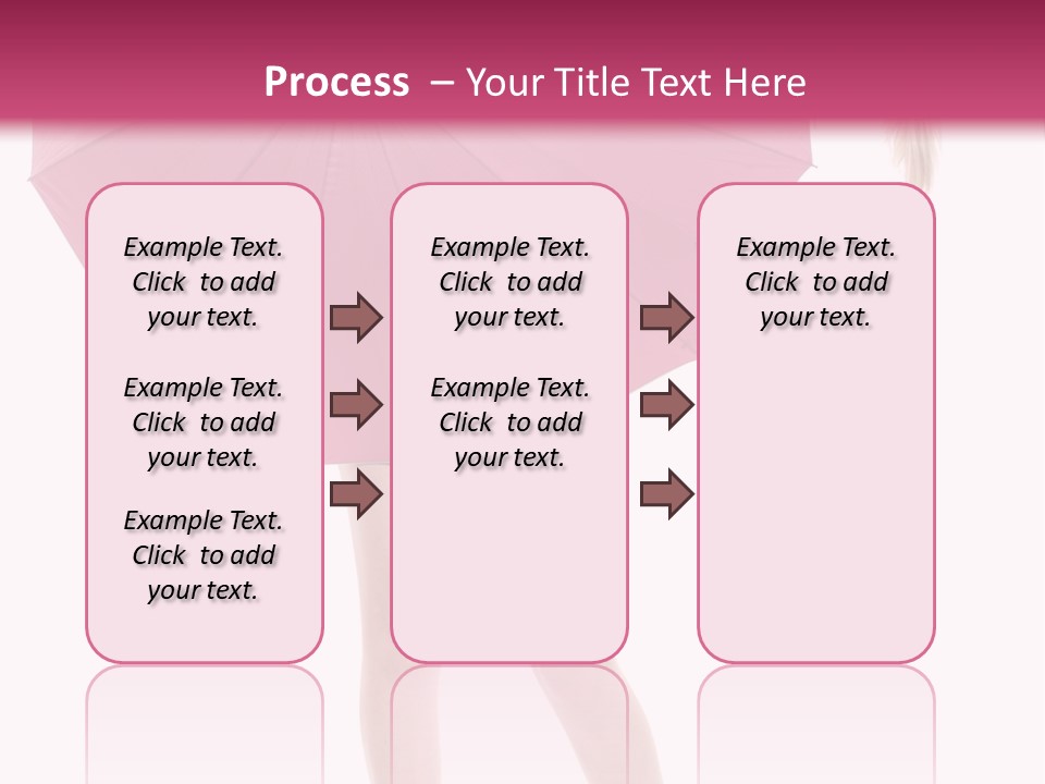 Cute Heels Umbrella PowerPoint Template