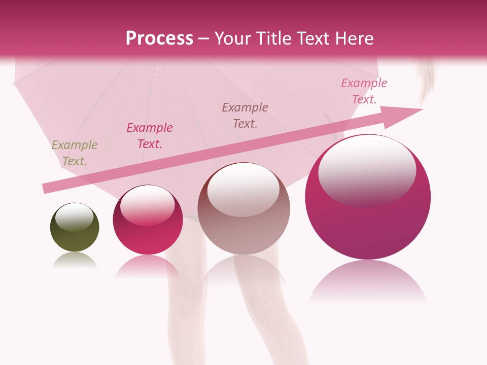 Cute Heels Umbrella PowerPoint Template