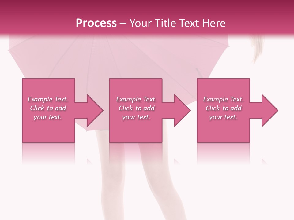 Cute Heels Umbrella PowerPoint Template