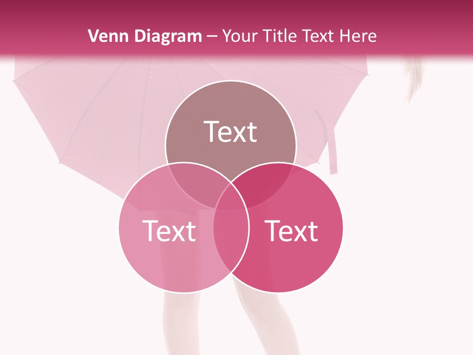 Cute Heels Umbrella PowerPoint Template
