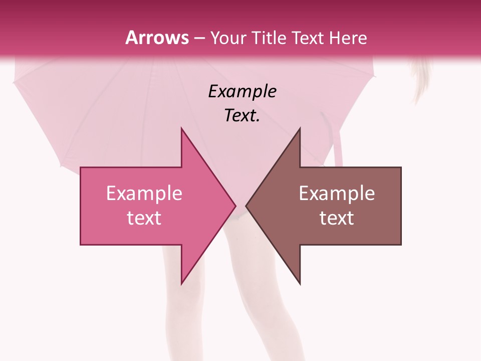 Cute Heels Umbrella PowerPoint Template