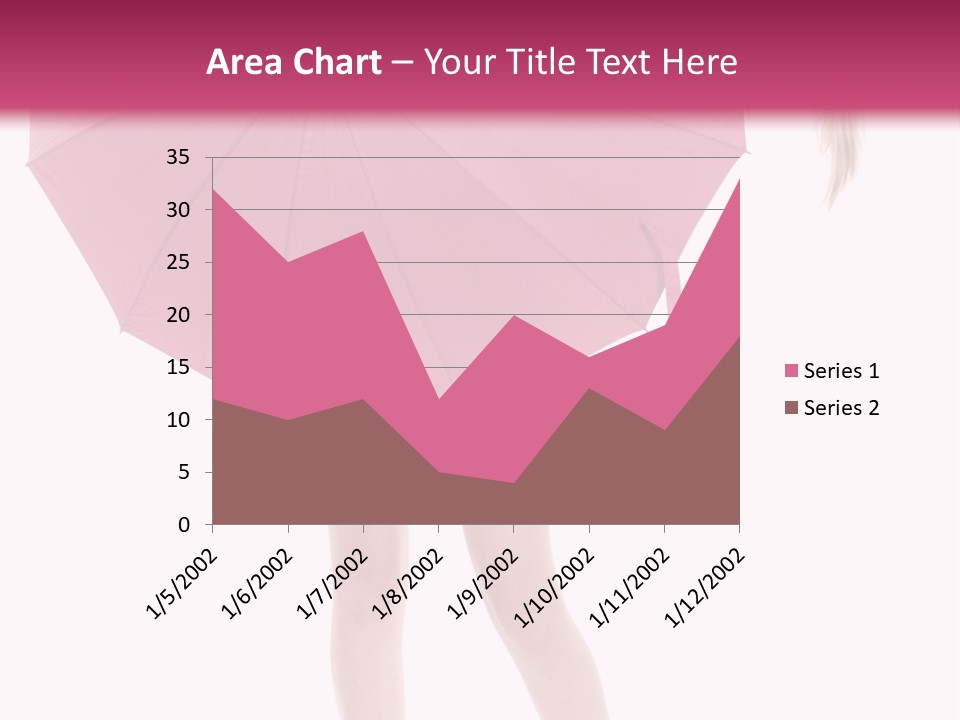 Cute Heels Umbrella PowerPoint Template