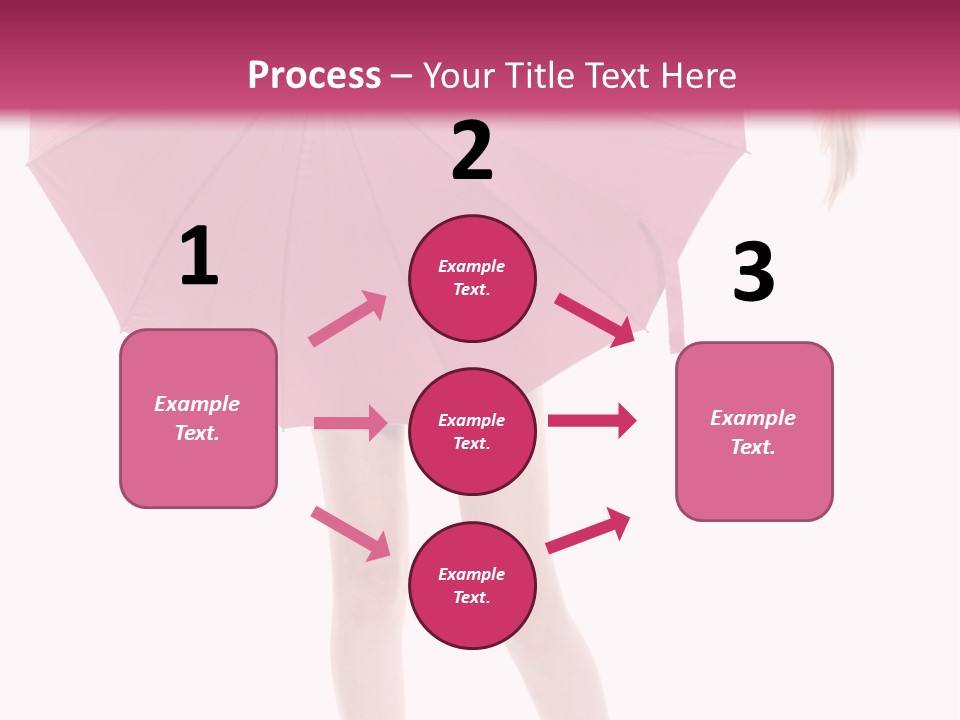 Cute Heels Umbrella PowerPoint Template