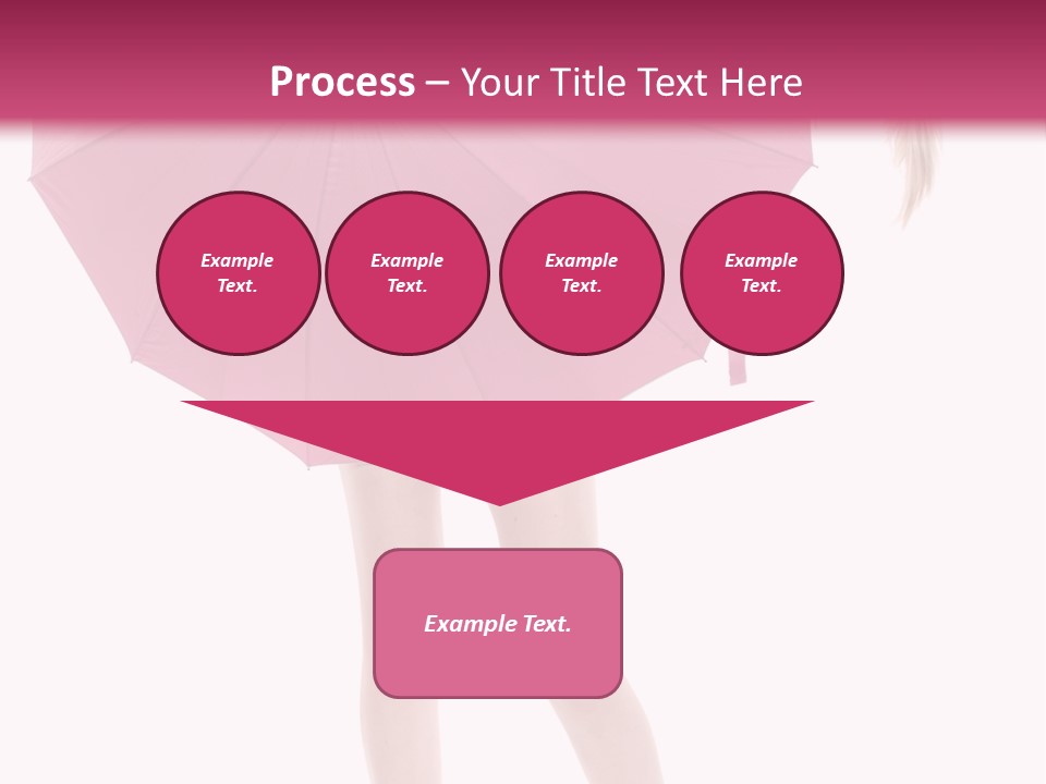 Cute Heels Umbrella PowerPoint Template